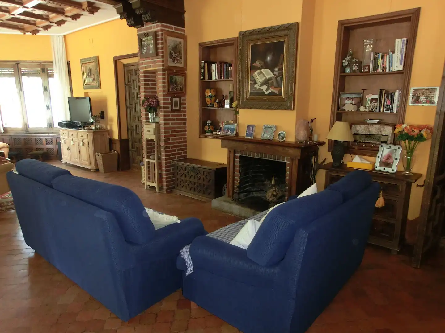 Sala d'estar de Casa o xalet en venda en Sonseca amb Calefacció, Jardí privat i Terrassa
