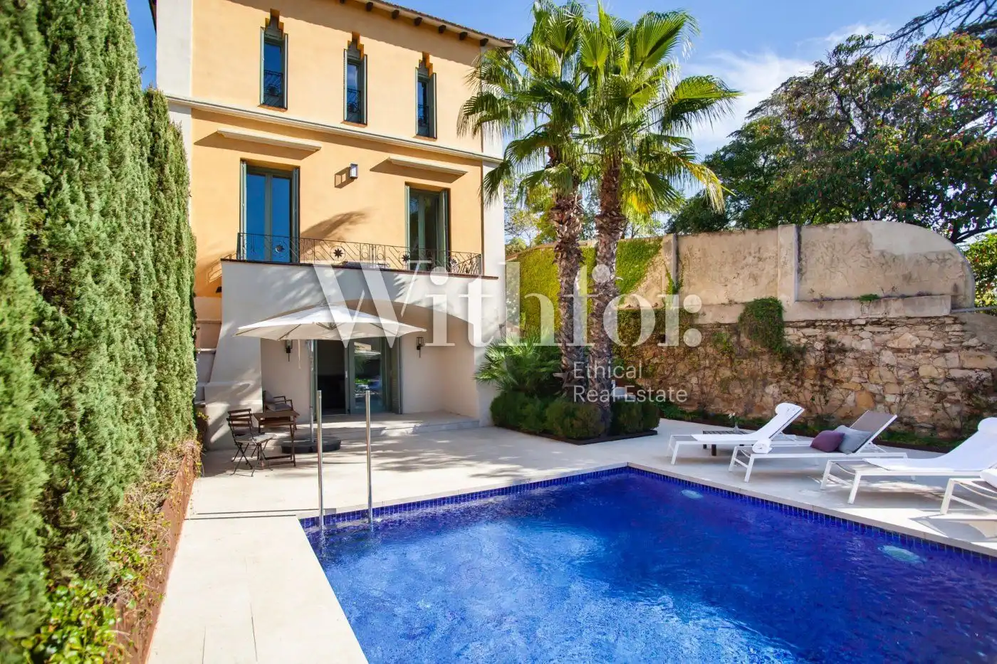 Exterior view of Houses for rent in Barcelona  with Air Conditioner, Heating and Private garden