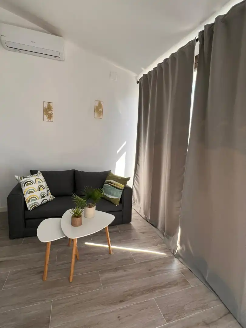 Wohnzimmer von Wohnung zur Miete in Estepona mit Klimaanlage, Terrasse und Möbliert