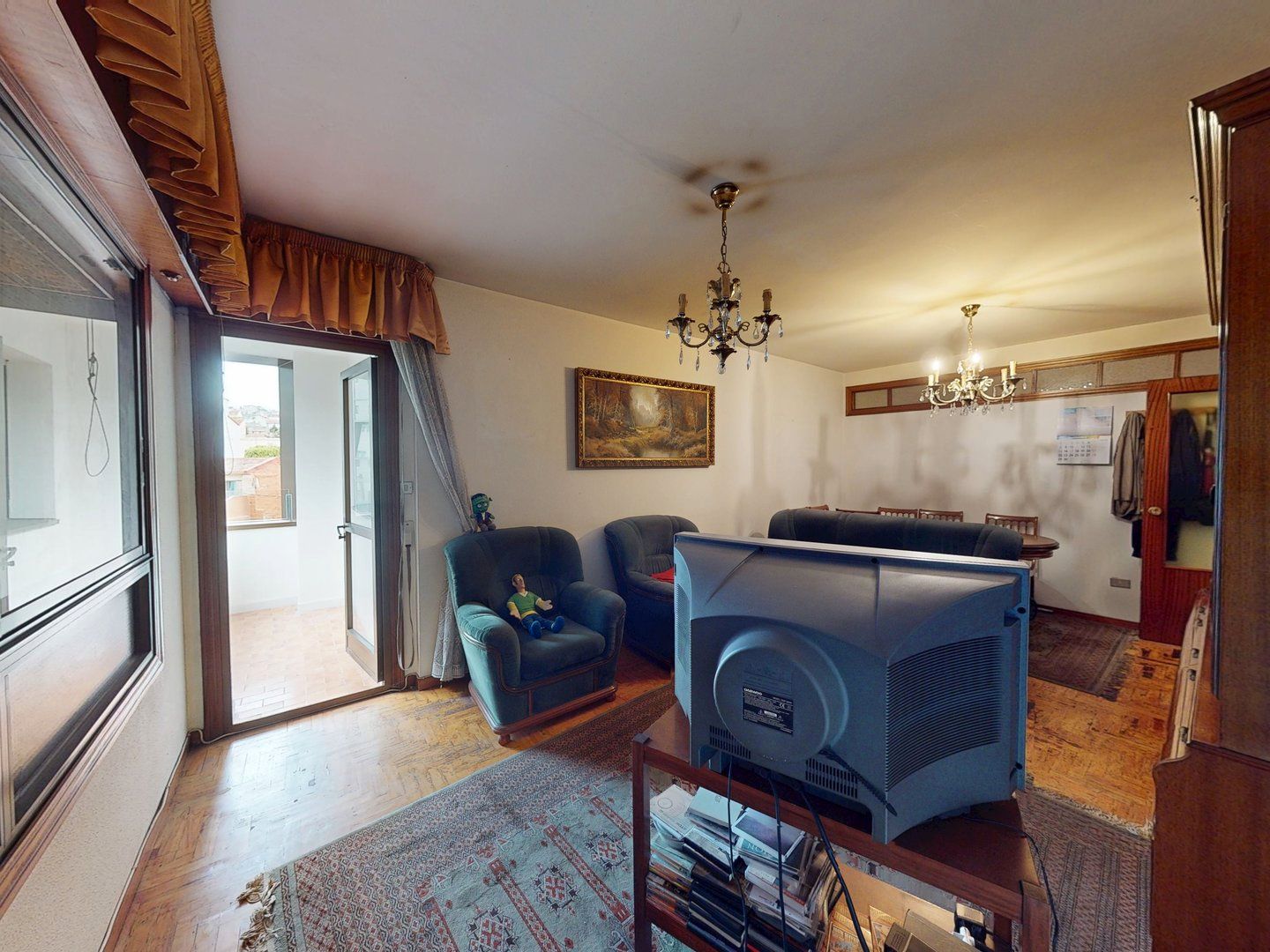 Living room of Flat for sale in Vigo   with Heating, Storage room and Balcony