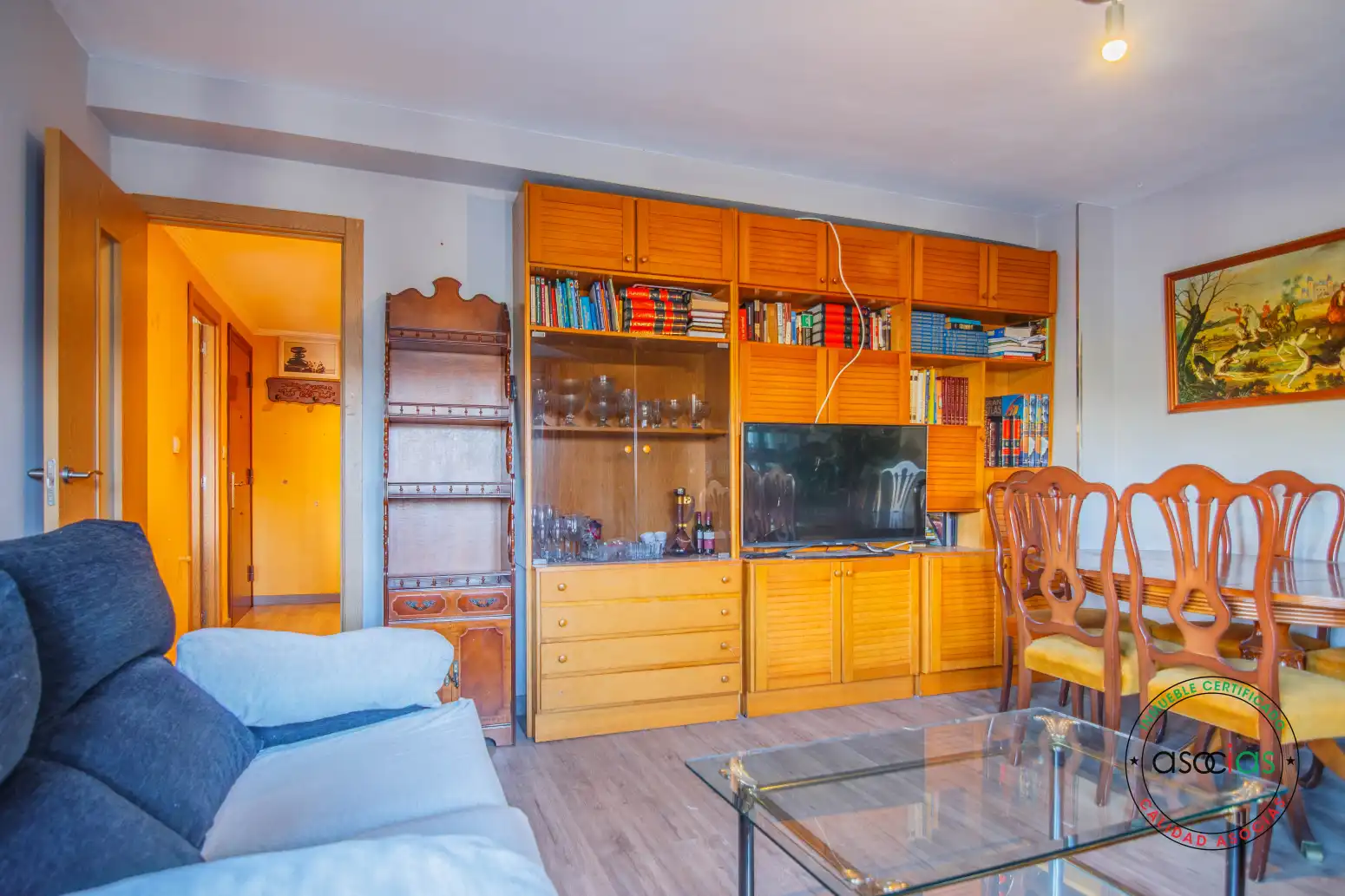Living room of Flat for sale in Gijón   with Furnished