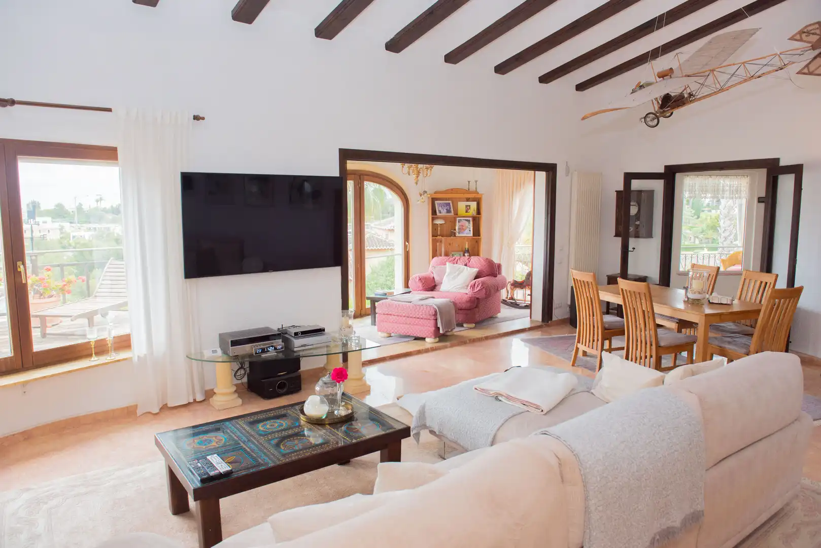 Sala d'estar de Casa o xalet en venda en Jávea / Xàbia amb Aire condicionat, Calefacció i Terrassa
