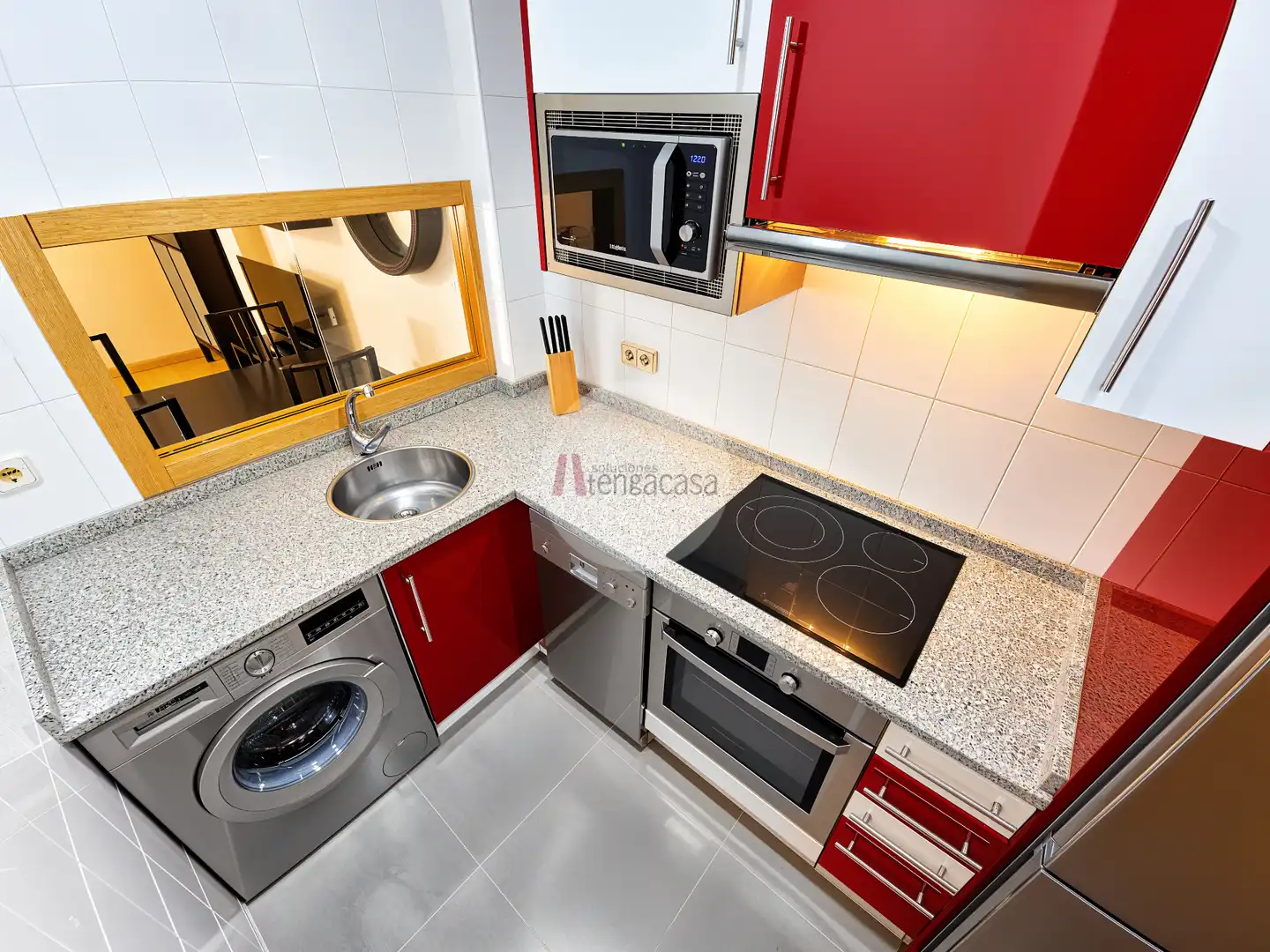 Cocina de Piso de alquiler en Madrid con Aire acondicionado, Calefacción y Parquet