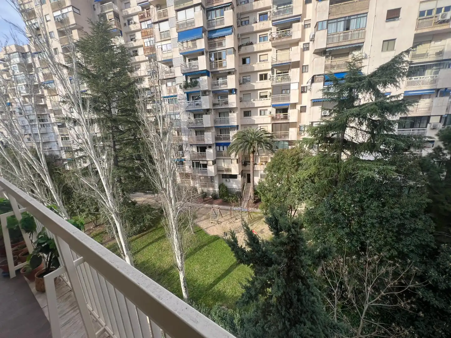 Balcony of Flat for share in Madrid  with Air Conditioner, Heating and Terrace
