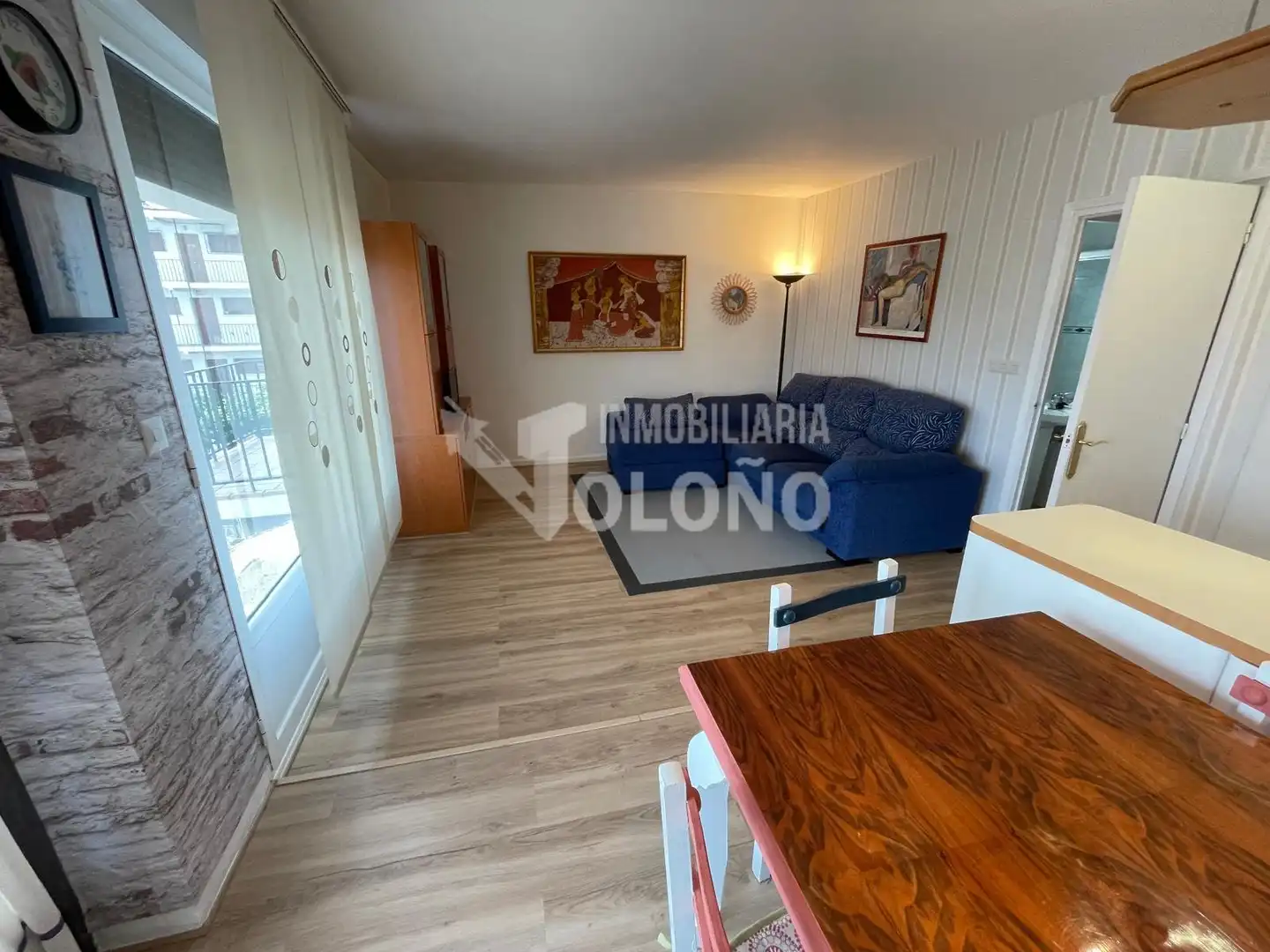 Wohnzimmer von Wohnung zum Verkauf in Labastida / Bastida mit Klimaanlage, Terrasse und Möbliert
