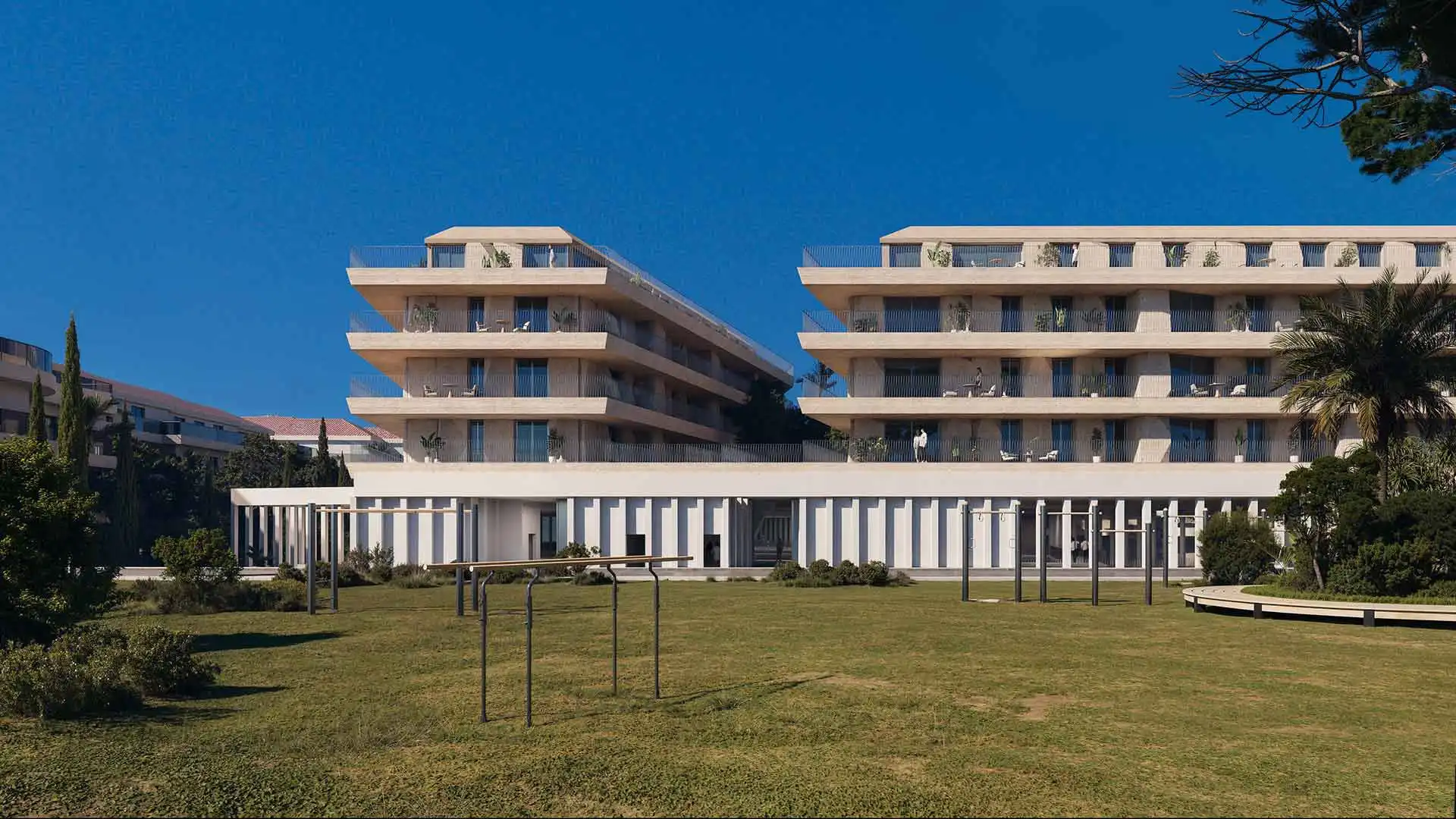 Vista exterior de Apartament en venda en Manilva amb Terrassa, Piscina i Piscina comunitària