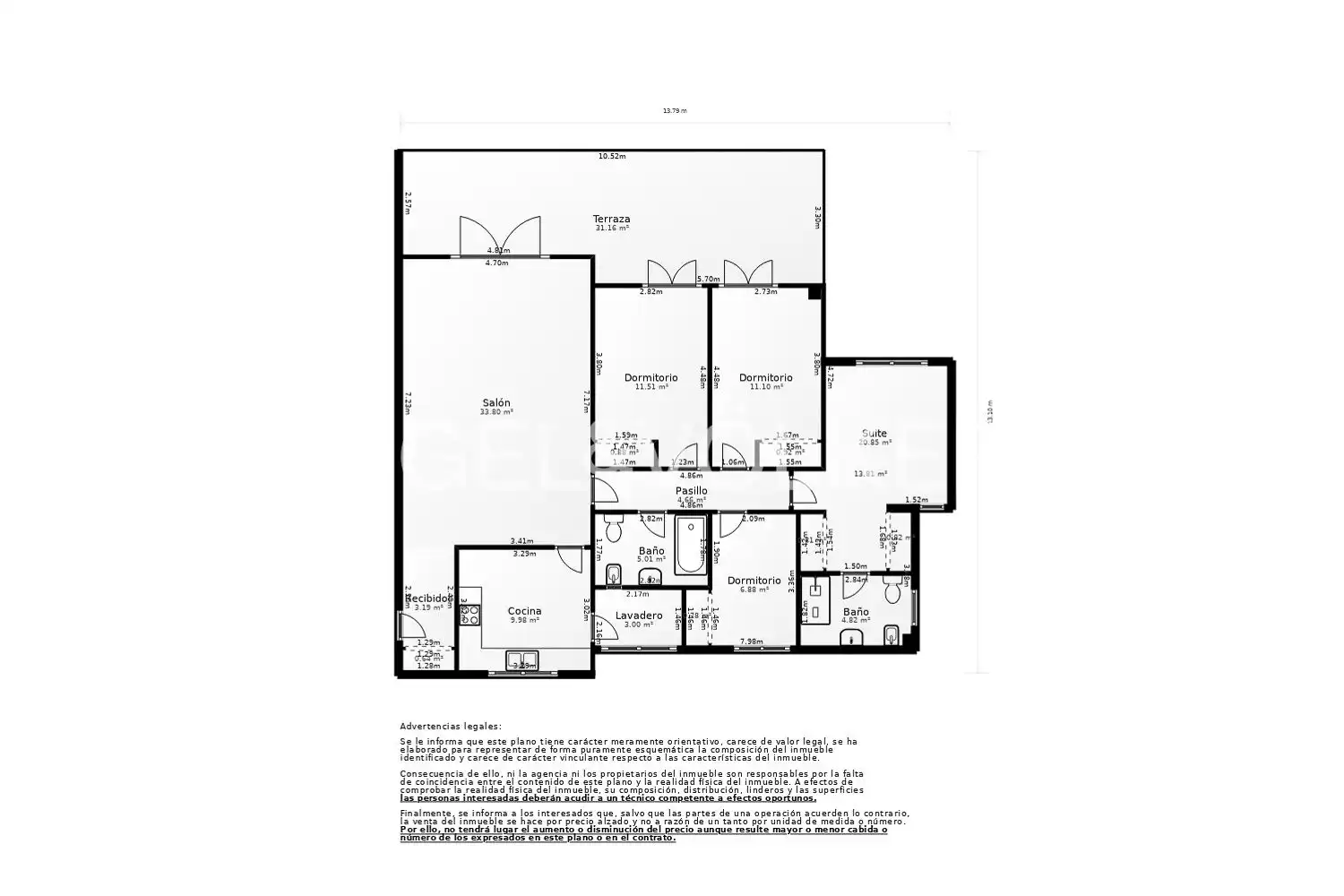 Flat for rent in Oropesa del Mar / Orpesa  with Air Conditioner, Heating and Private garden
