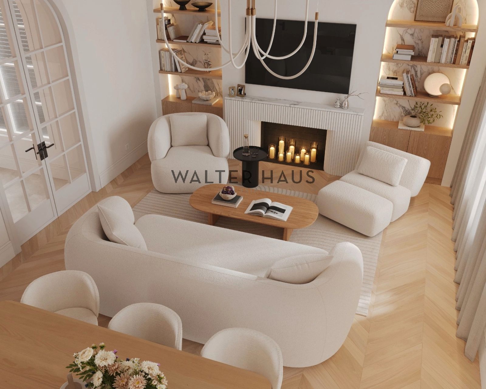 Sala d'estar de Pis en venda en  Barcelona Capital amb Aire condicionat, Calefacció i Parquet