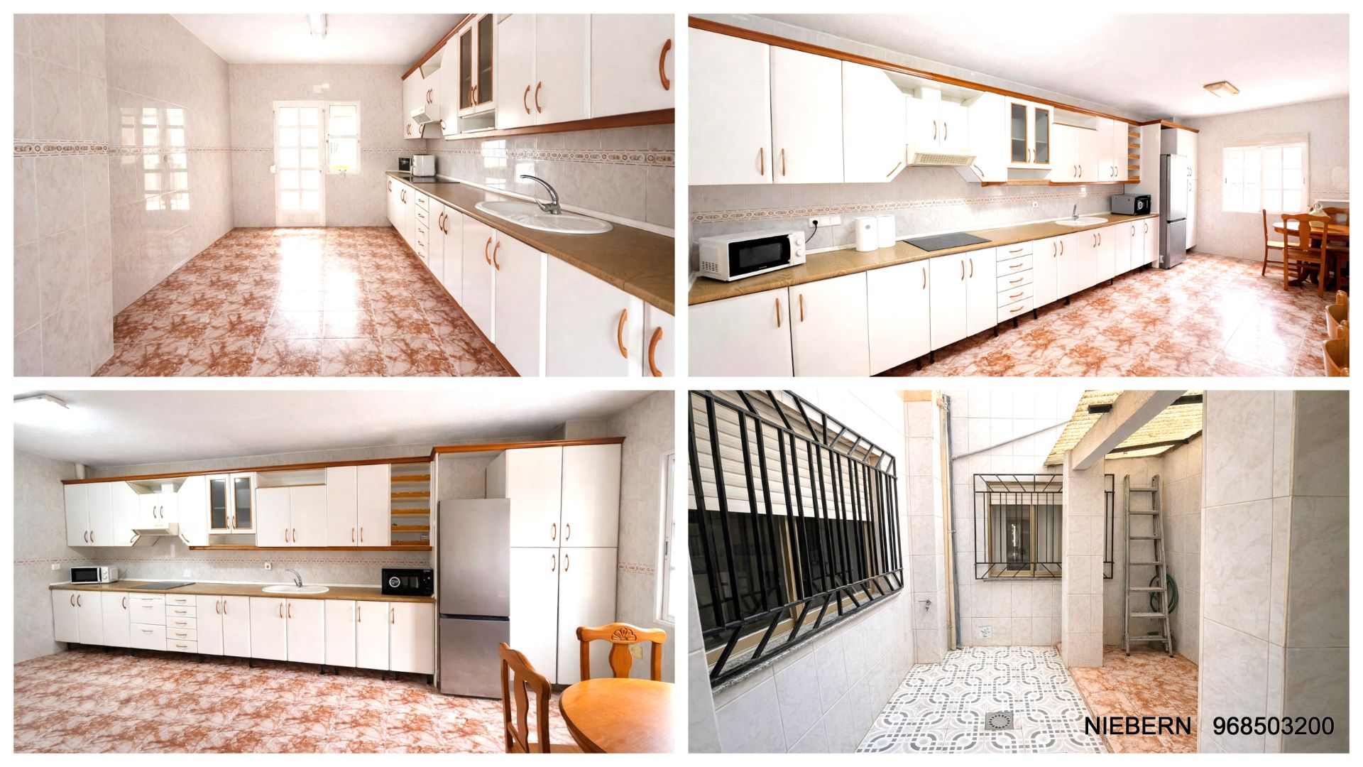 Cuina de Casa adosada en venda en Cartagena amb Aire condicionat, Terrassa i Moblat