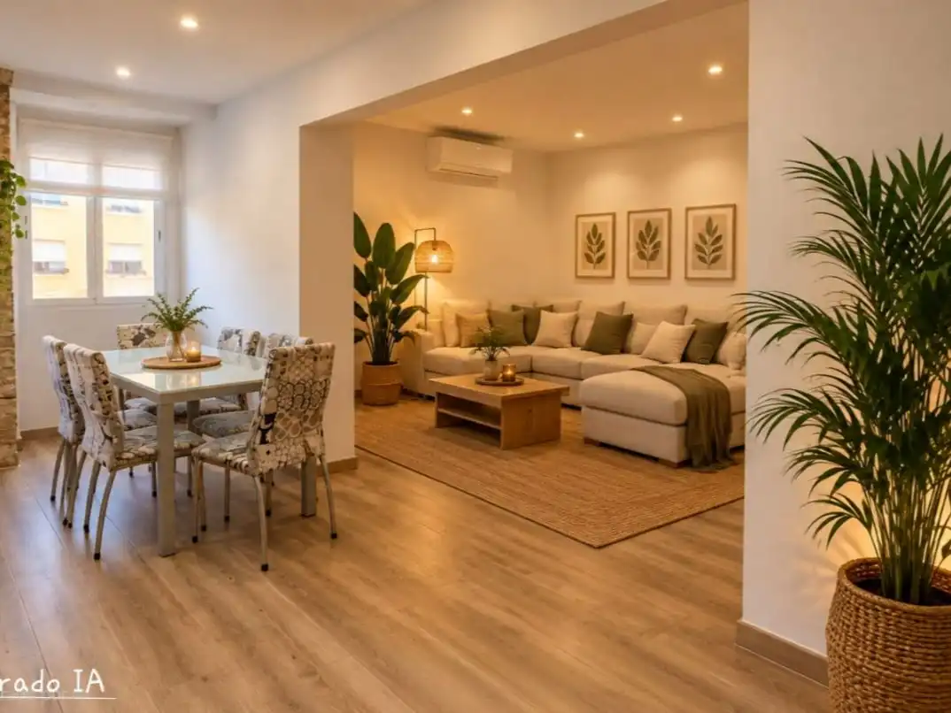 Sala de estar de Piso en venta en  Valencia Capital con Aire acondicionado y Balcón