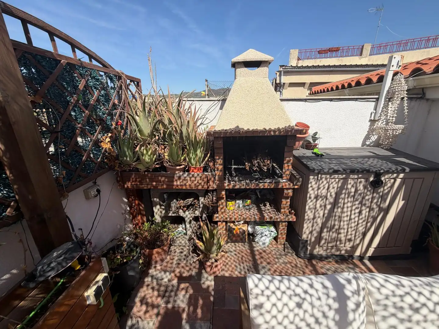 Terrasse von Dachboden zum Verkauf in Badalona mit Klimaanlage, Heizung und Terrasse