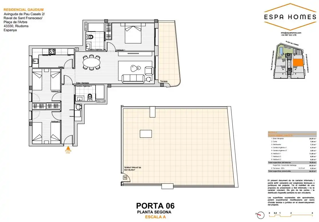 Piso en venta en PAU CASALS, Riudoms