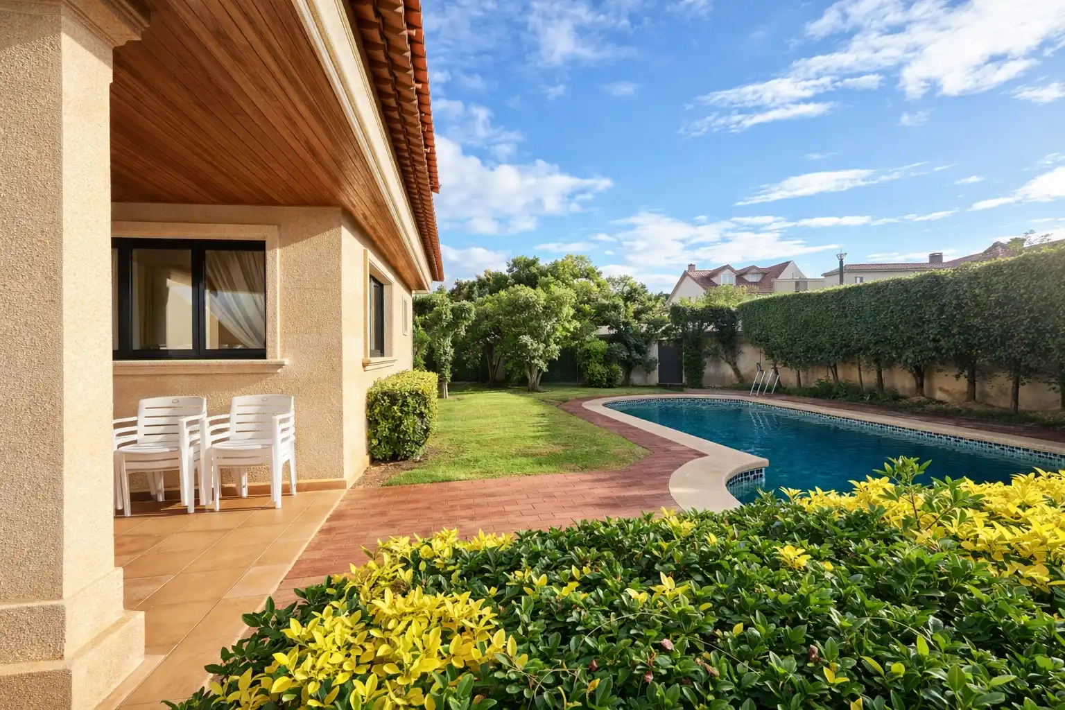 Jardín de Casa o chalet en venta en Vigo  con Calefacción, Jardín privado y Parquet