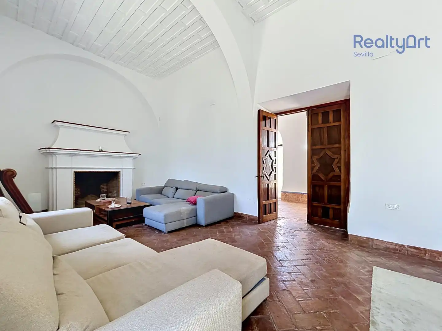 Sala de estar de Finca rústica en venta en Bollullos de la Mitación con Jardín privado y Piscina