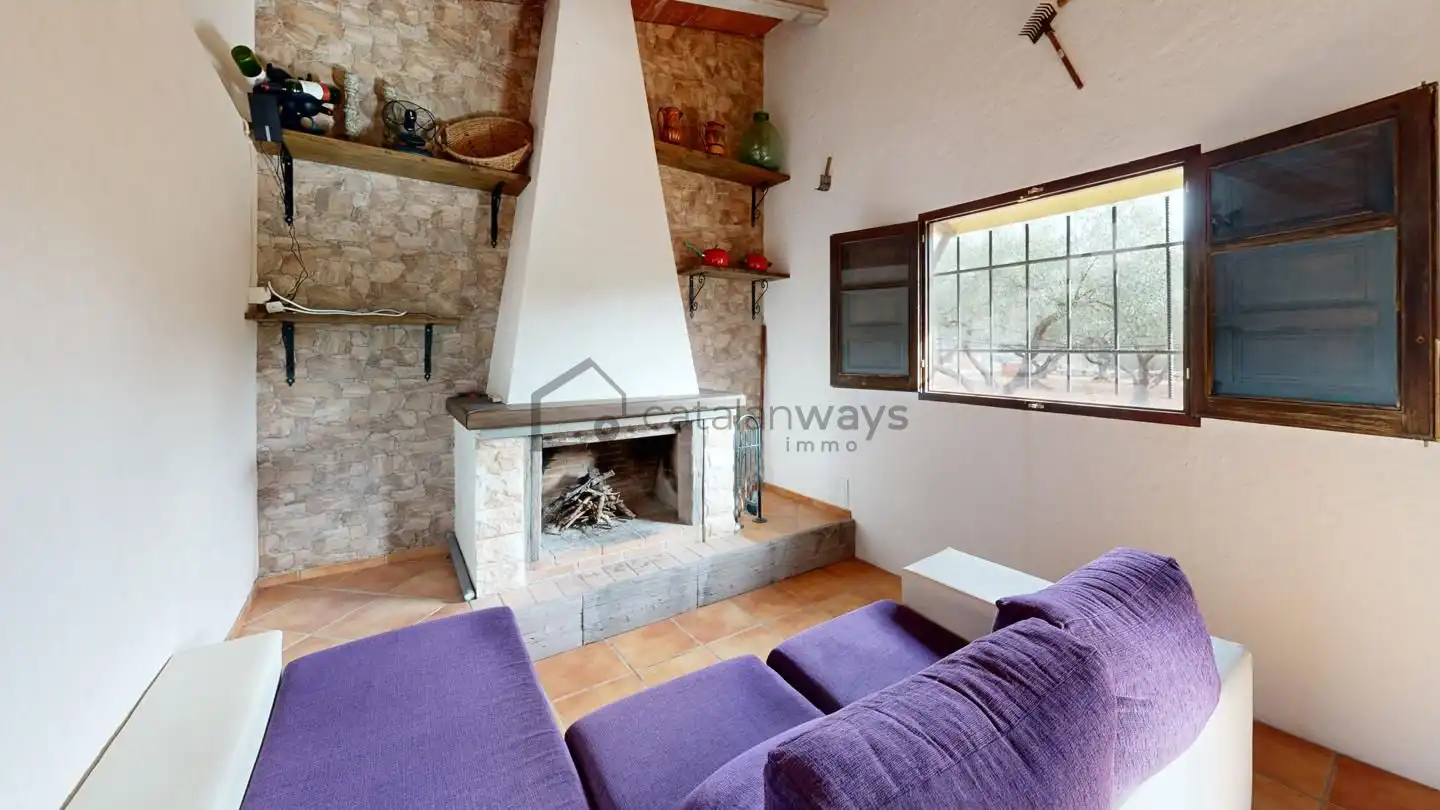 Sala d'estar de Finca rústica en venda en Freginals