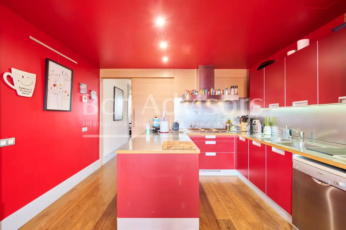 Kitchen of Attic for sale in Barcelona  with Air Conditioner, Heating and Parquet flooring