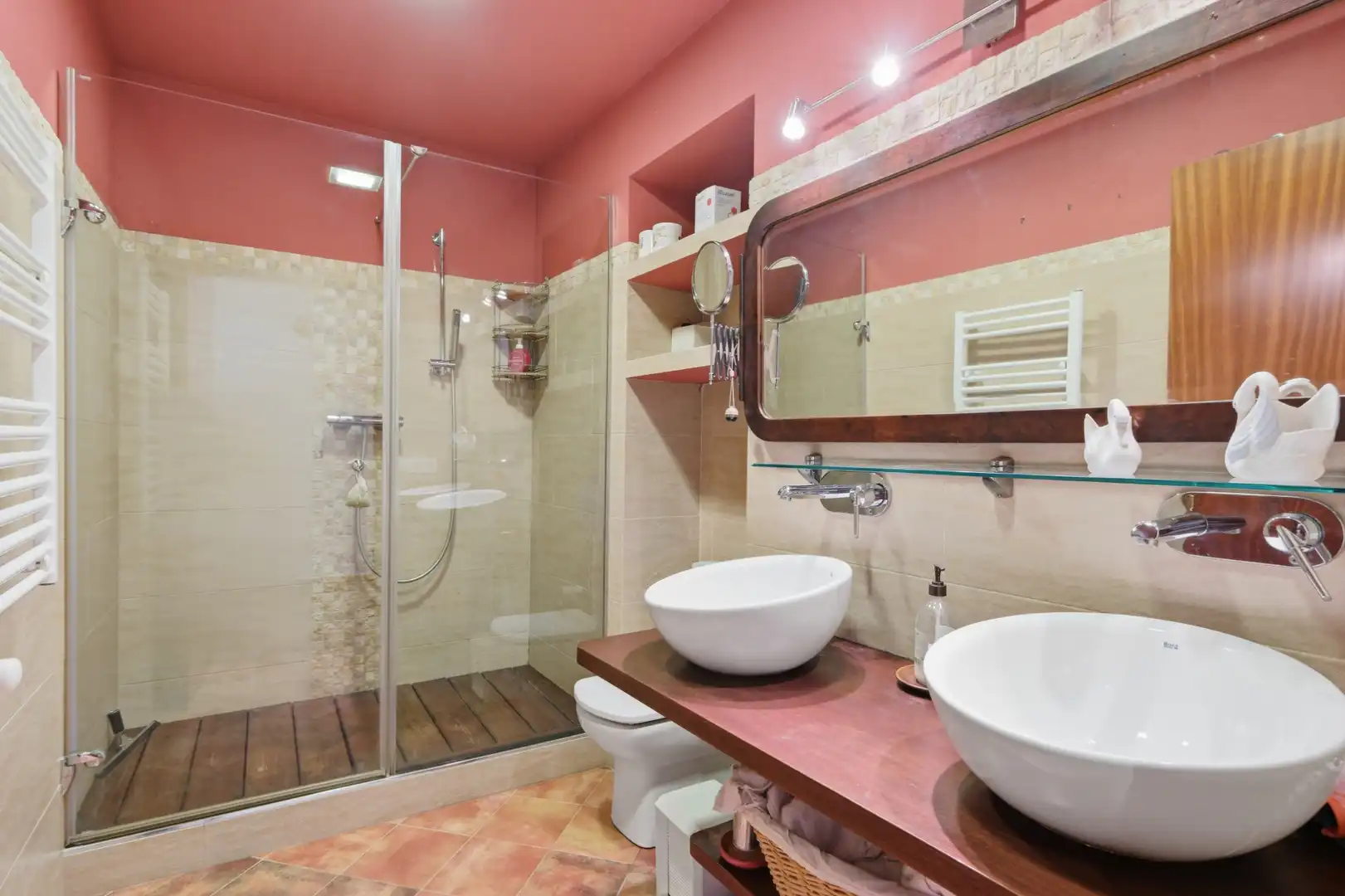 Baño de Casa adosada en venta en Riudarenes con Aire acondicionado, Calefacción y Jardín privado