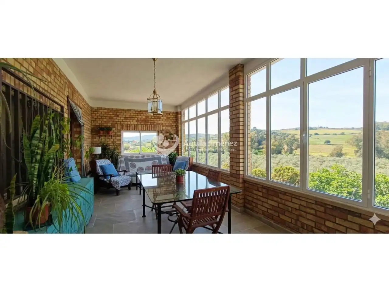 Terraza de Finca rústica en venta en Alcalá de Guadaira con Aire acondicionado, Calefacción y Jardín privado