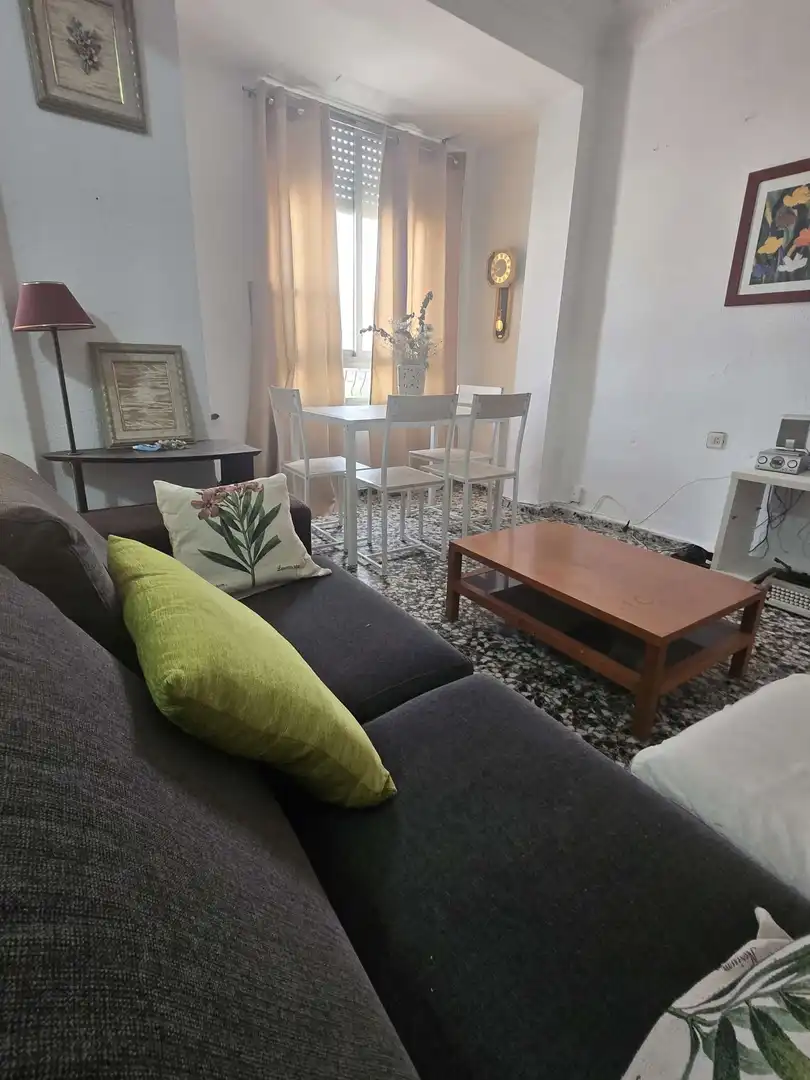 Living room of Apartments for share in Valencia  with Air Conditioner, Terrace and Furnished