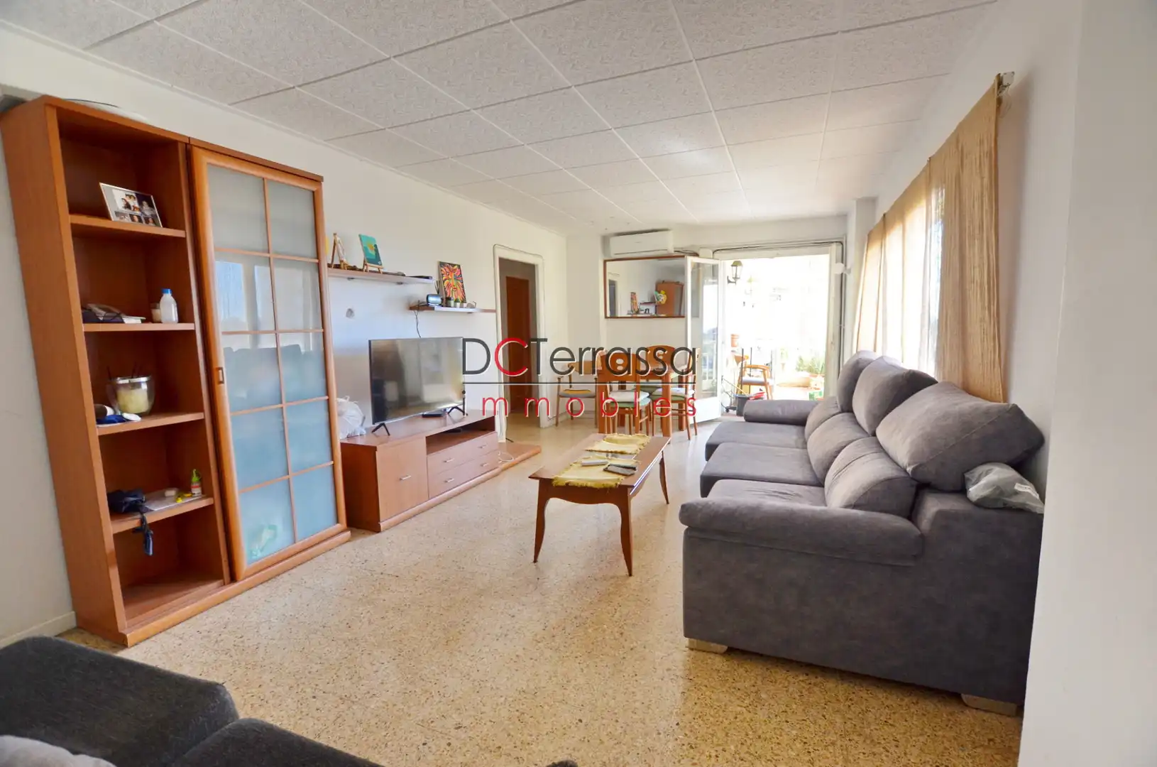 Sala d'estar de Pis en venda en Terrassa amb Aire condicionat, Calefacció i Balcó