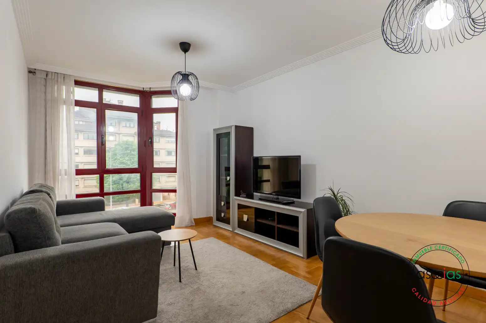 Sala de estar de Piso en venta en Gijón  con Calefacción, Parquet y Trastero