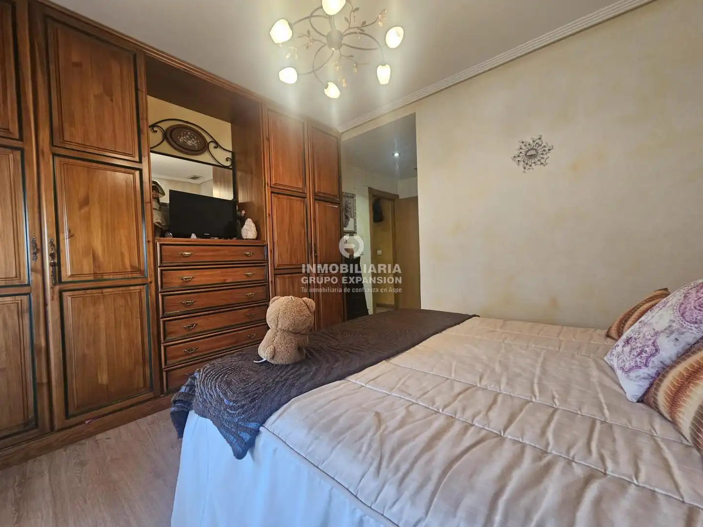 Schlafzimmer von Wohnung zum Verkauf in Aspe mit Klimaanlage, Heizung und Privatgarten