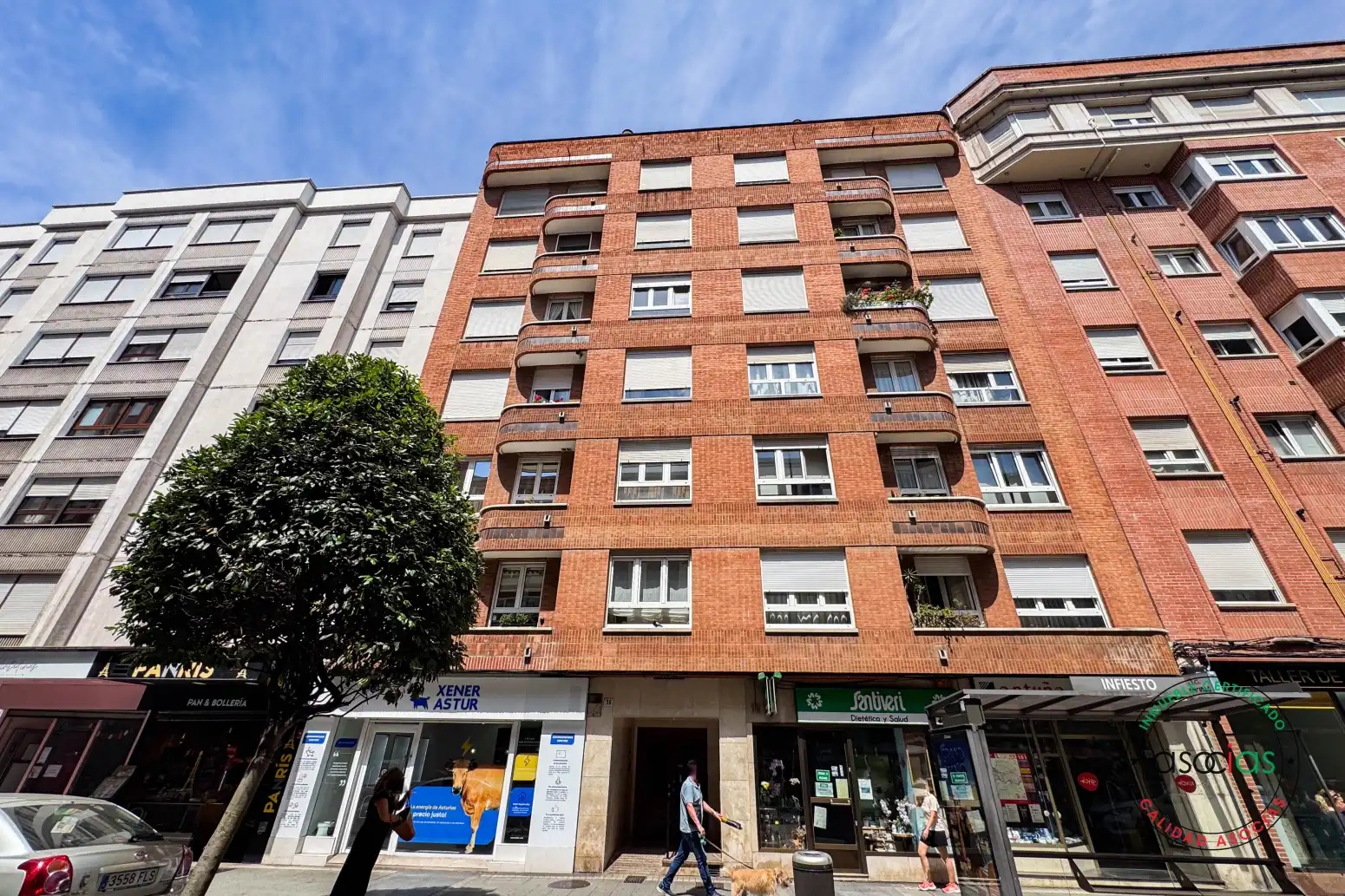 Vista exterior de Piso en venta en Gijón  con Calefacción, Parquet y Amueblado