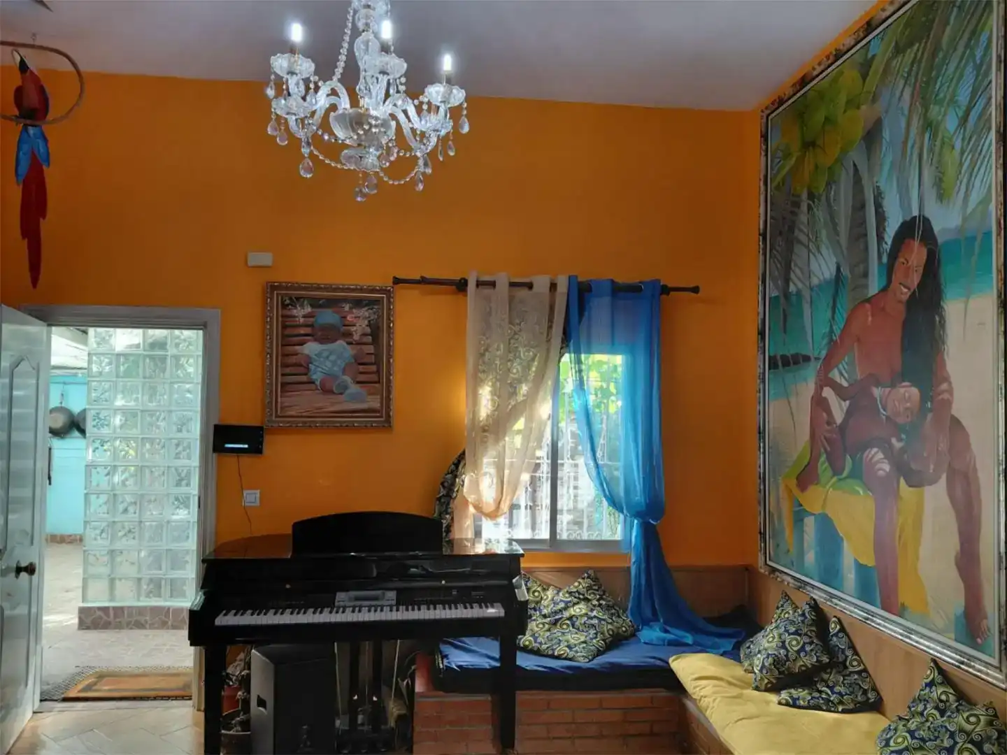 Sala de estar de Piso en venta en Madrid con Jardín privado y Trastero