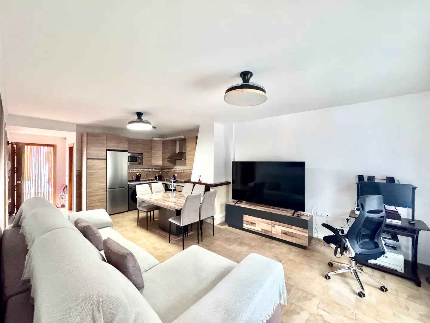 Sala de estar de Apartamento en venta en Paterna del Río con Terraza, Trastero y Amueblado