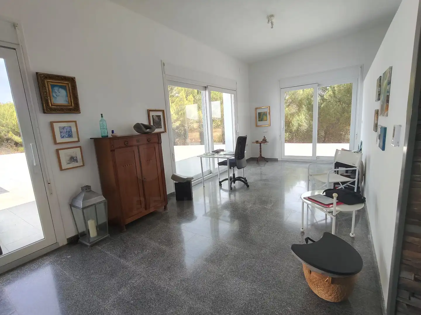 Sala d'estar de Casa o xalet en venda en Alburquerque amb Calefacció i Piscina
