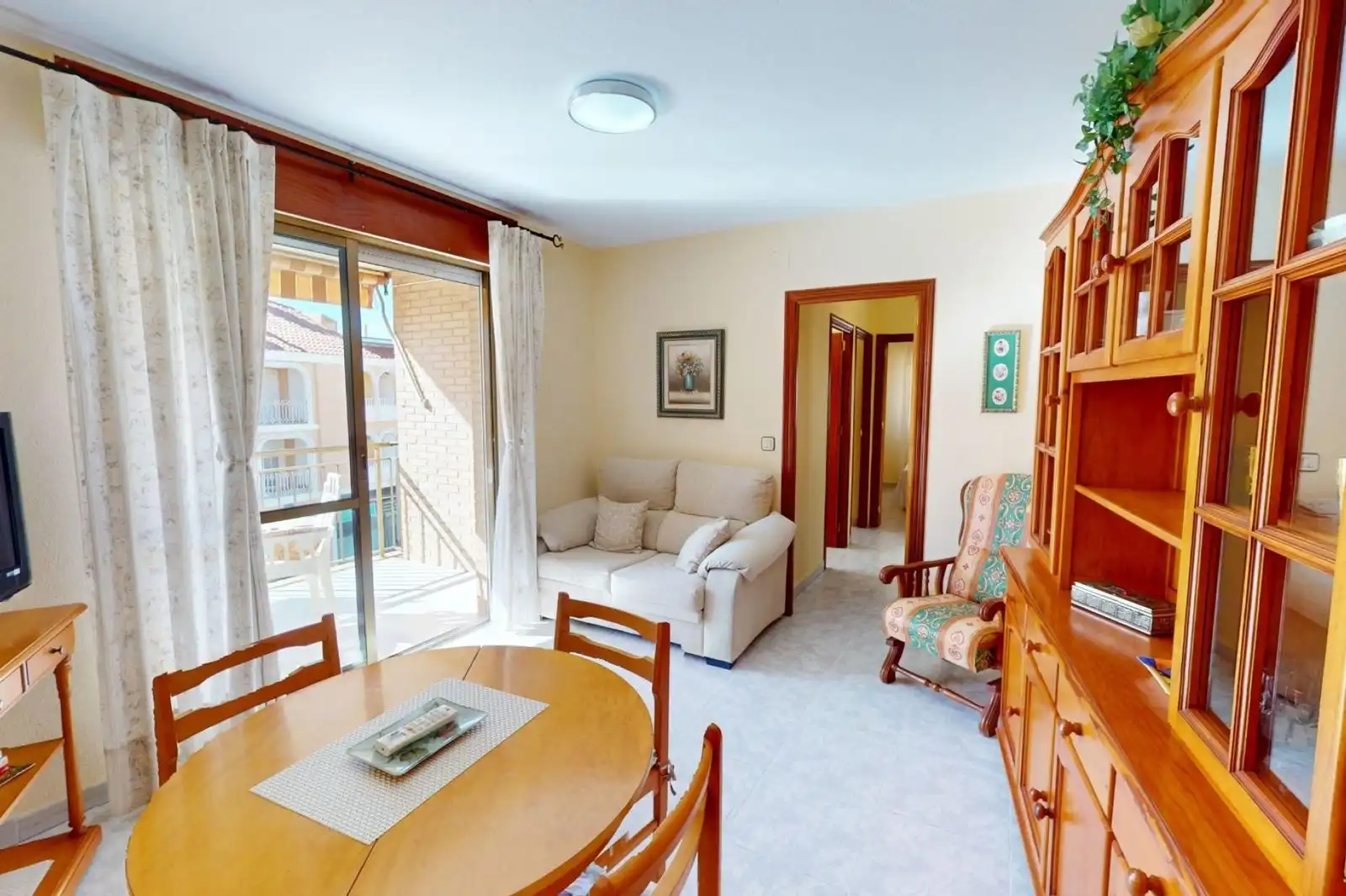 Wohnzimmer von Wohnungen zur Miete in Los Alcázares mit Klimaanlage, Heizung und Terrasse