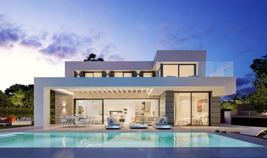 Vista exterior de Casa o xalet en venda en Marbella amb Aire condicionat, Calefacció i Jardí privat