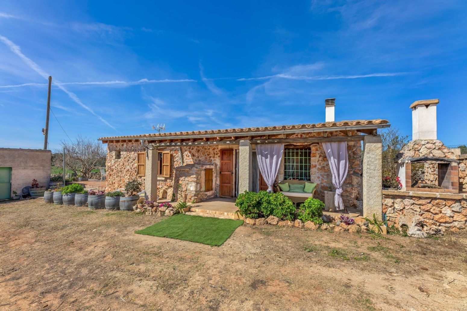 Vista exterior de Casa o xalet de lloguer en Santa Margalida amb Calefacció, Terrassa i Moblat