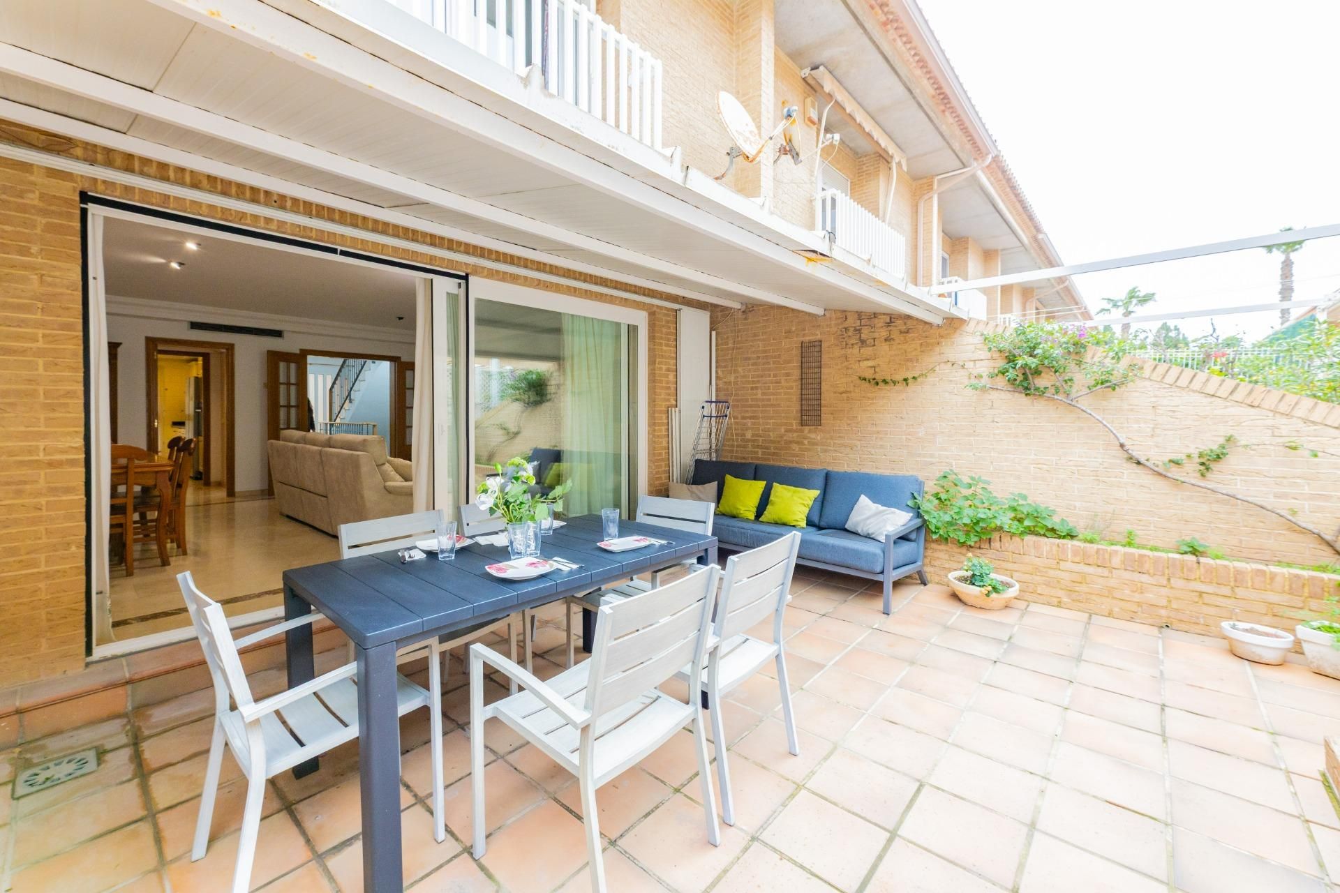 Terrace of Single-family semi-detached for rent in Alboraya  with Air Conditioner, Private garden and Terrace