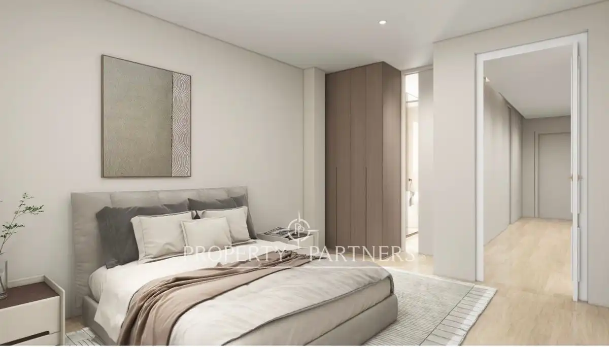 Dormitori de Apartament en venda en Madrid amb Aire condicionat, Terrassa i Moblat