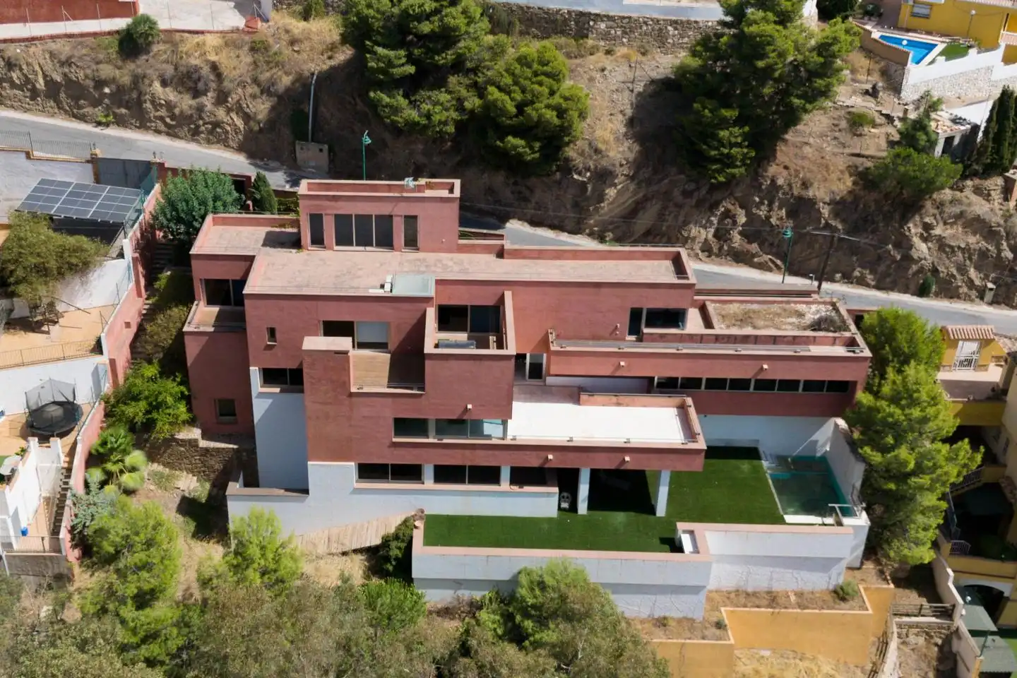 Exterior view of Houses for sale in Málaga  with Private garden, Terrace and Swimming Pool