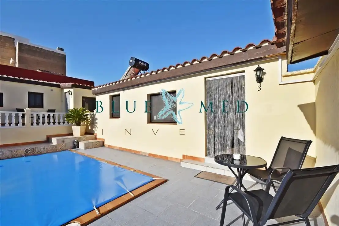Vista exterior de Casa o chalet en venta en Fuente Álamo de Murcia con Aire acondicionado, Calefacción y Terraza