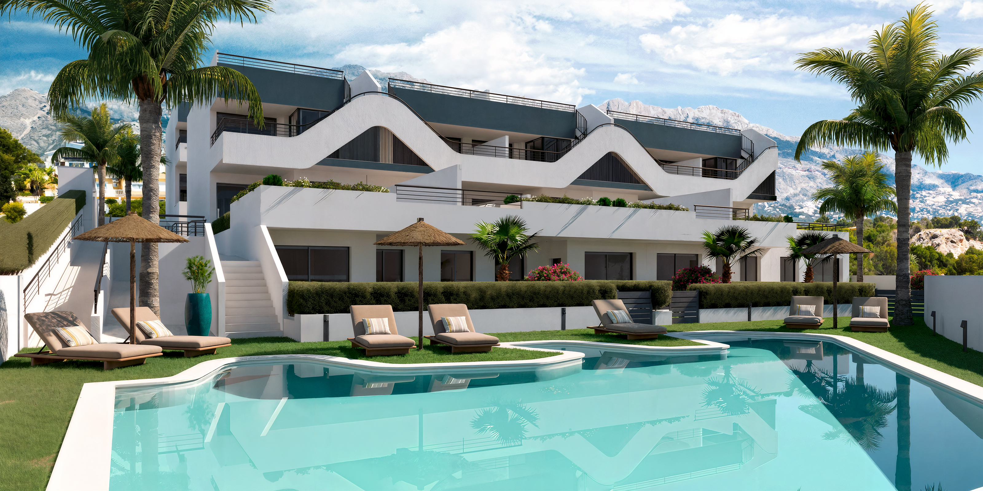 Vista exterior de Apartament en venda en L'Alfàs del Pi amb Piscina comunitària