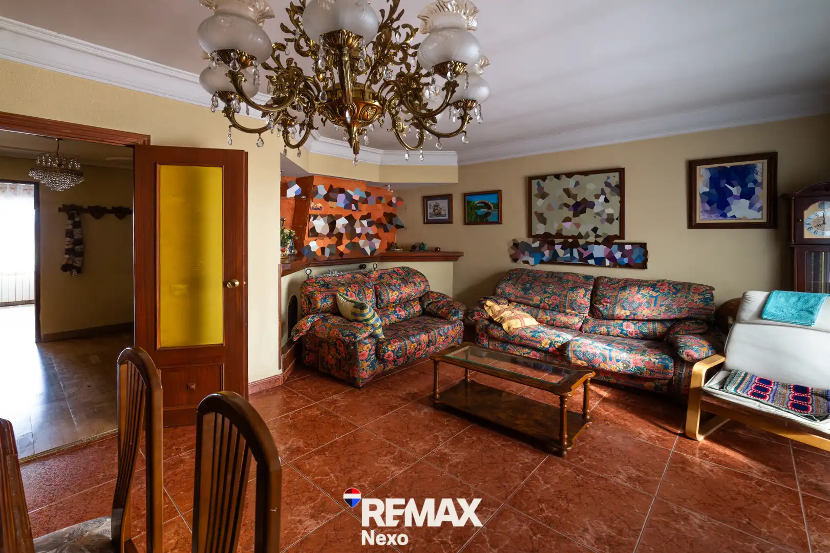 Sala de estar de Casa adosada en venta en Benavente con Jardín privado, Parquet y Trastero