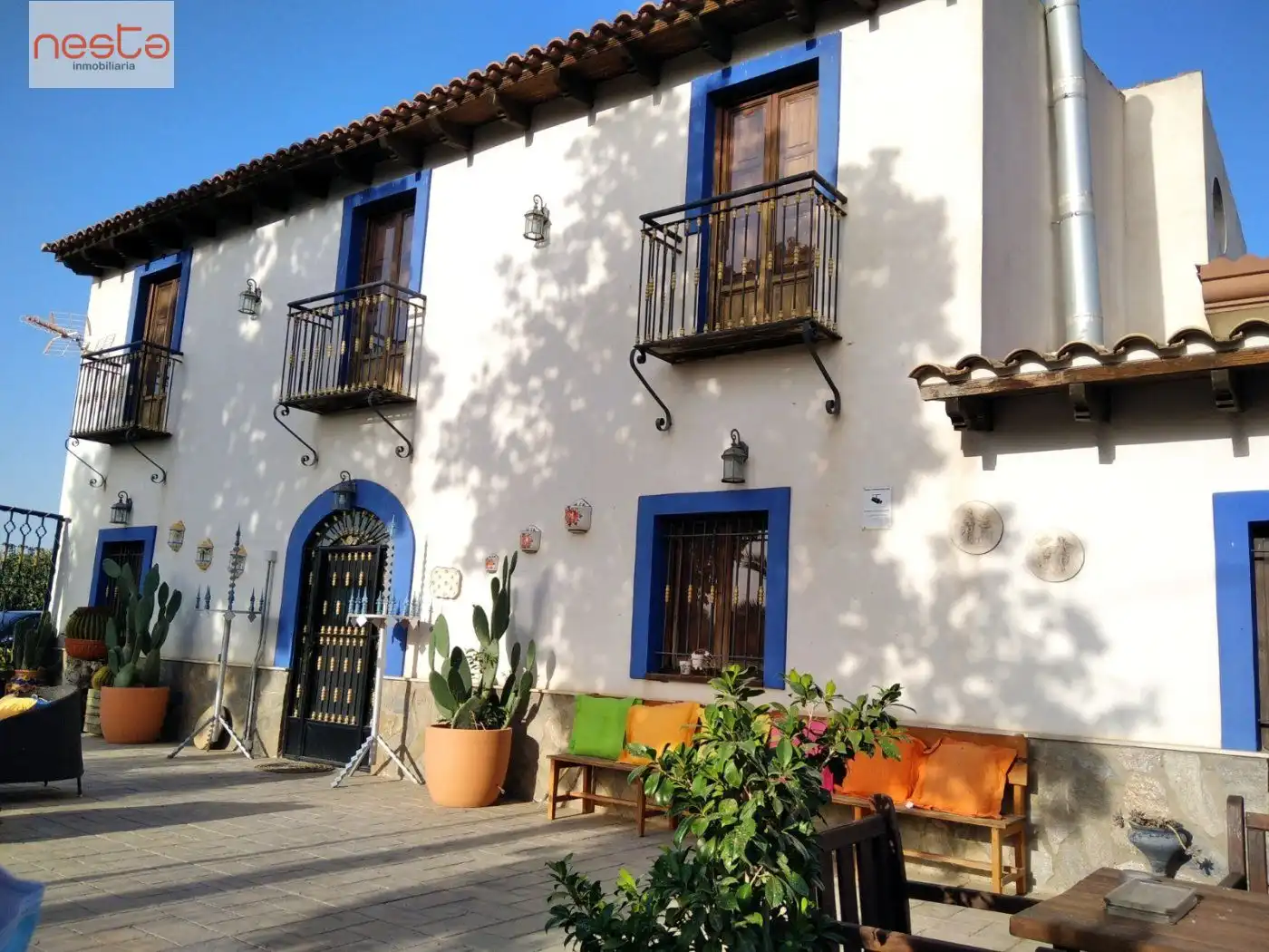 Vista exterior de Finca rústica en venda en Lorca amb Aire condicionat, Jardí privat i Moblat