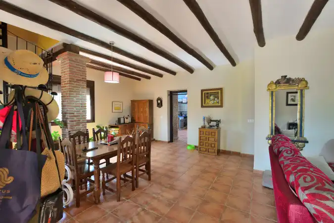 Comedor de Finca rústica en venta en Arriate con Jardín privado, Terraza y Piscina