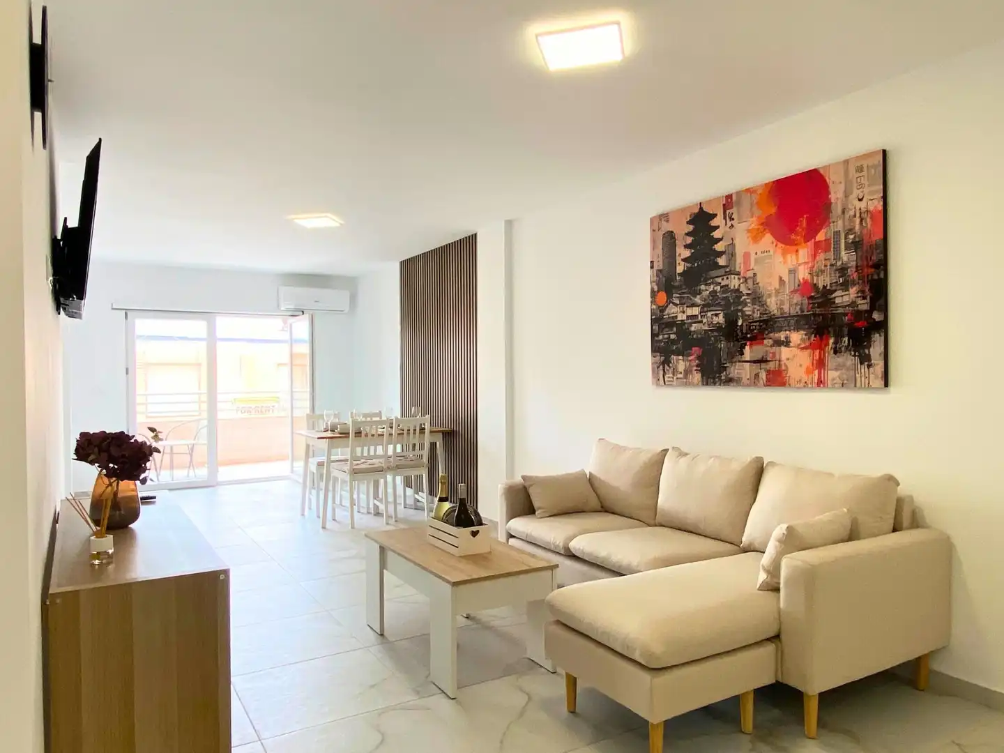 Living room of Flat for sale in Playa del Acequión, Náufragos y Rocío del Mar
