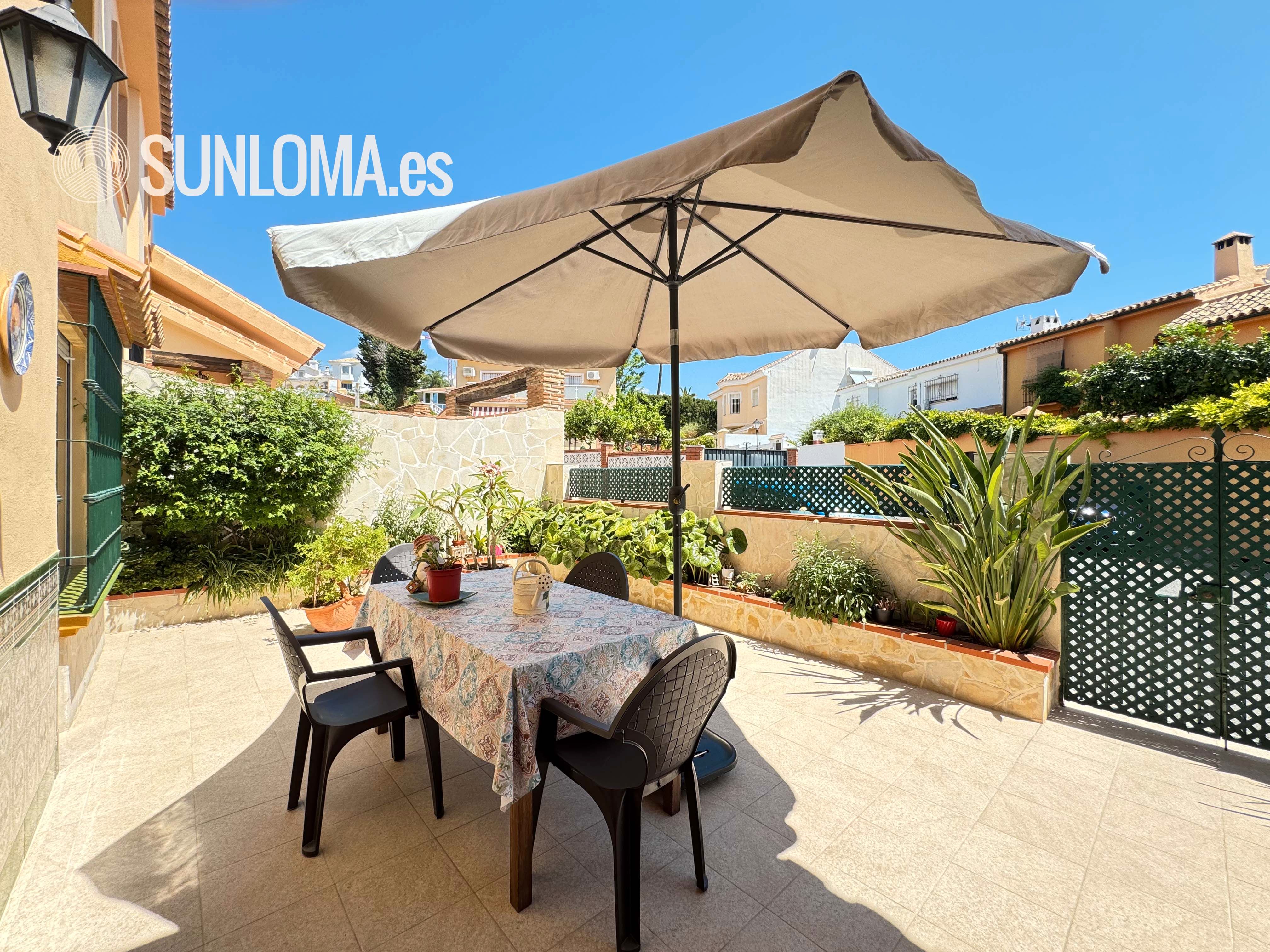 Terrace of Single-family semi-detached for sale in Mijas  with Air Conditioner, Private garden and Terrace