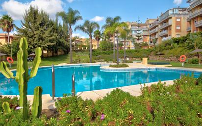 Garden of Flat for sale in Mijas  with Air Conditioner, Heating and Parquet flooring