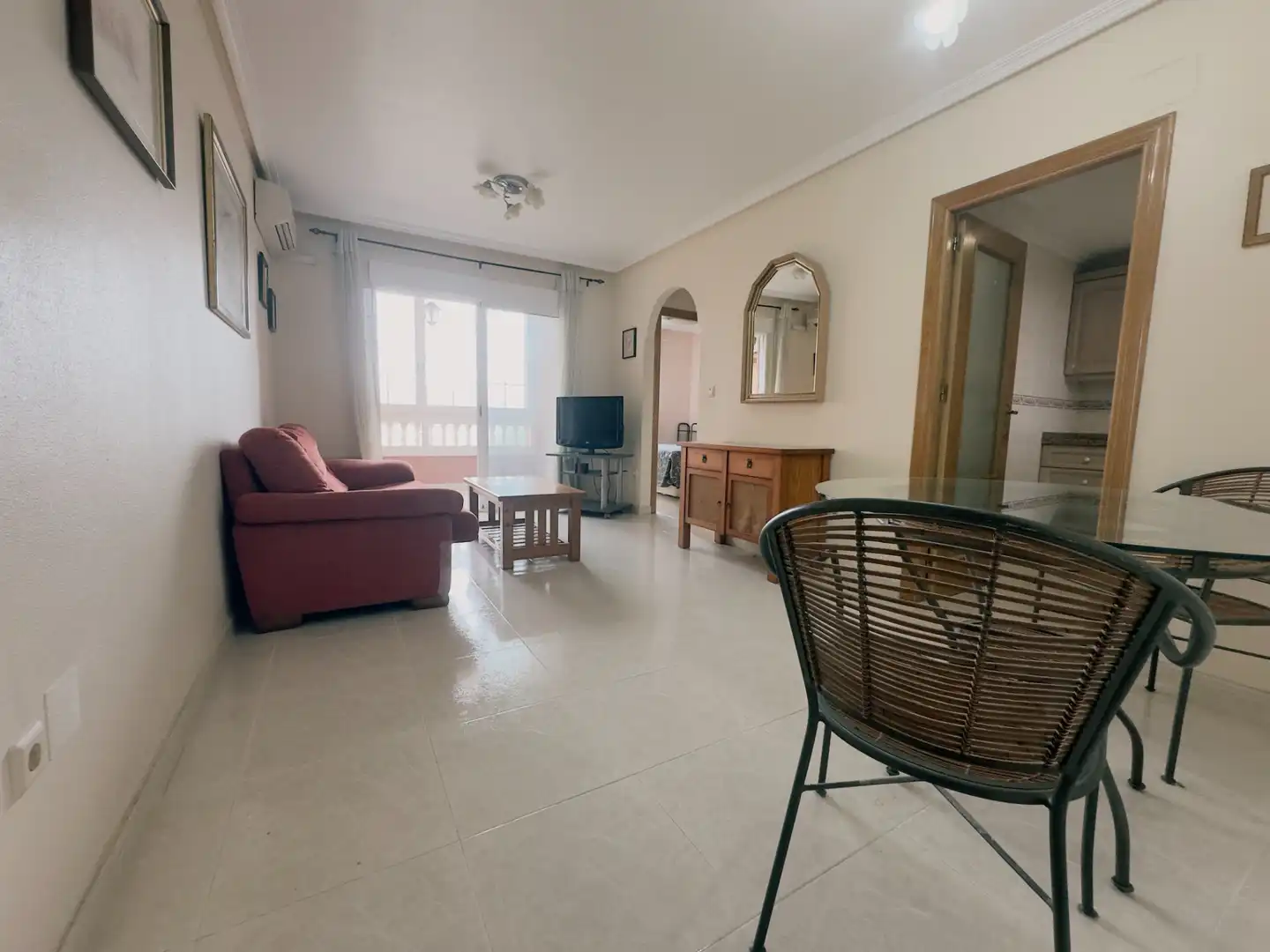 Sala de estar de Apartamento en venta en Elche / Elx con Aire acondicionado, Terraza y Amueblado