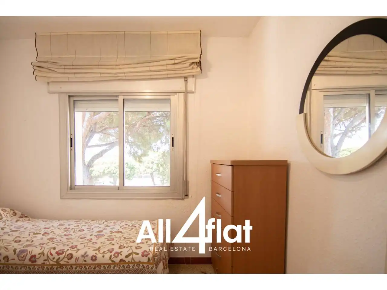 Bedroom of Flat for rent in Castelldefels  with Air Conditioner, Furnished and Balcony