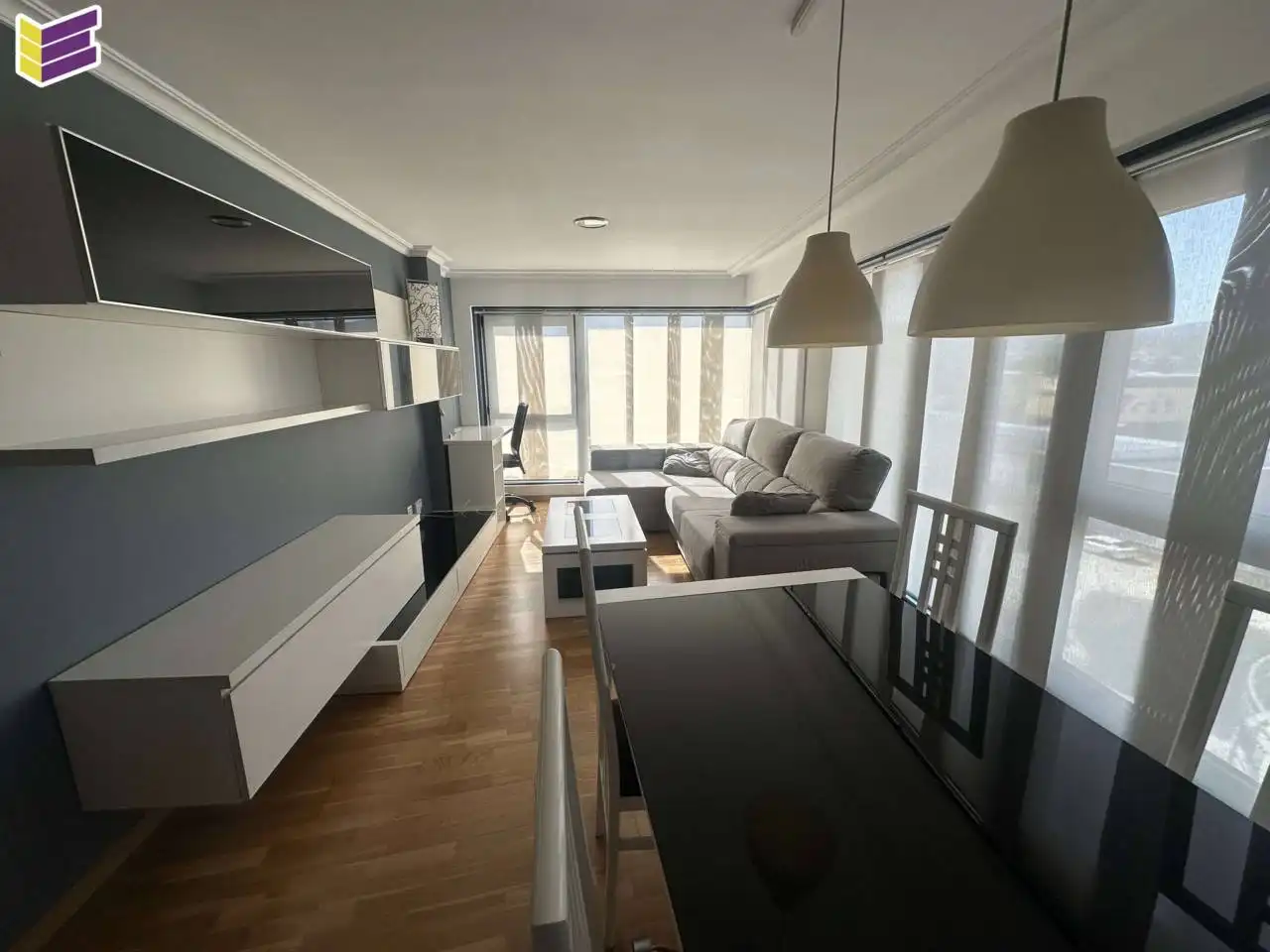 Wohnzimmer von Wohnung zur Miete in O Porriño   mit Heizung, Abstellraum und Möbliert
