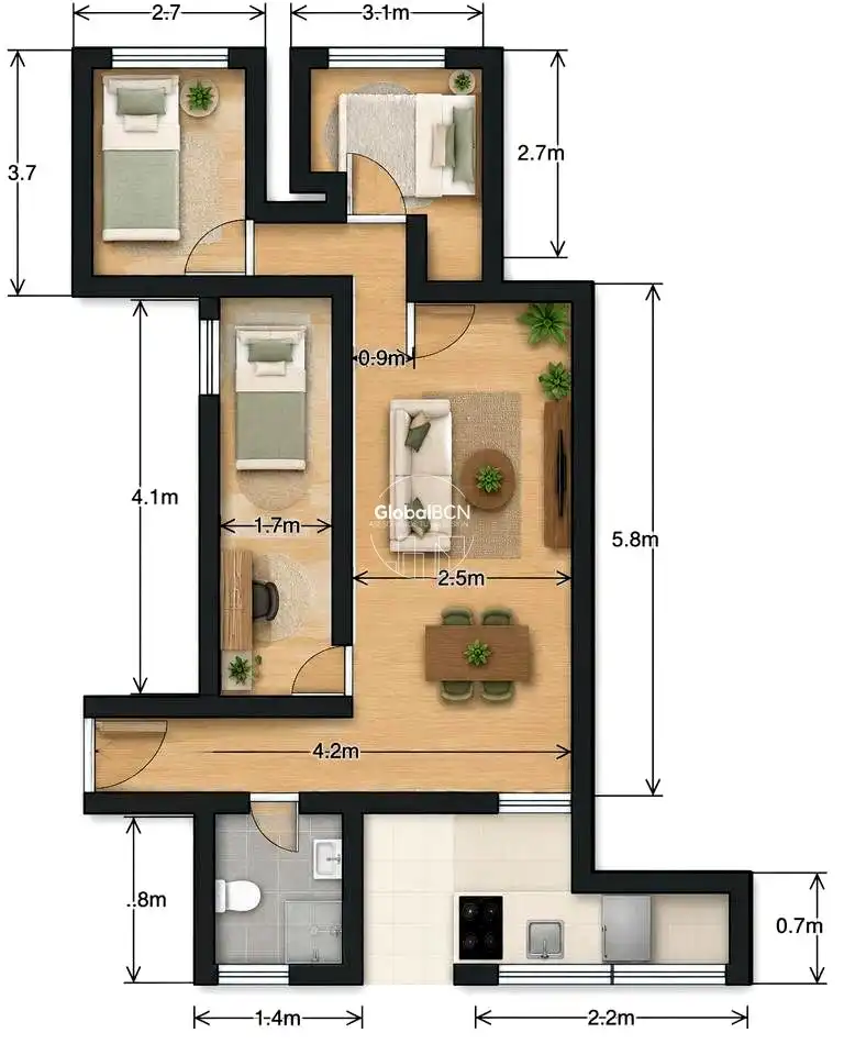 Appartamento con balcone in vendita a calle del Rosselló, imagen 34