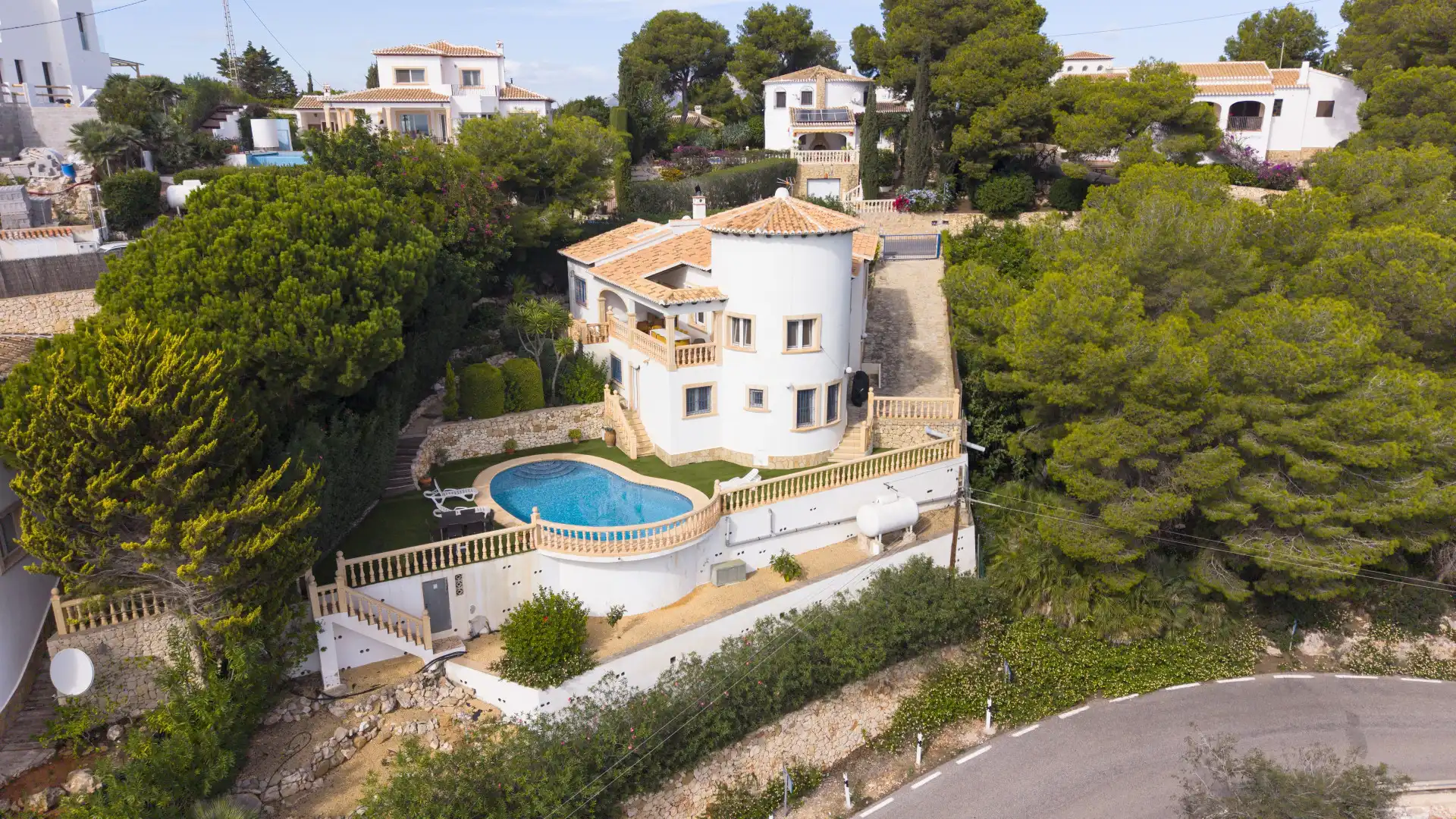 Exterior view of Houses for sale in Jávea / Xàbia  with Heating, Private garden and Terrace