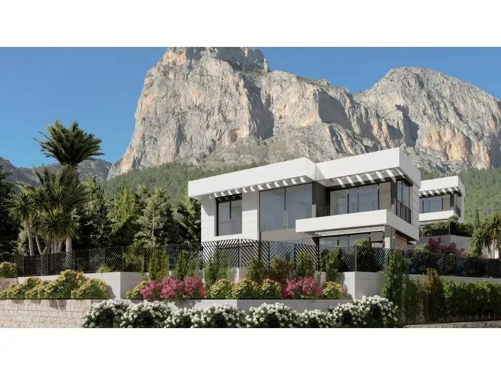 Vista exterior de Casa o xalet en venda en Polop amb Jardí privat